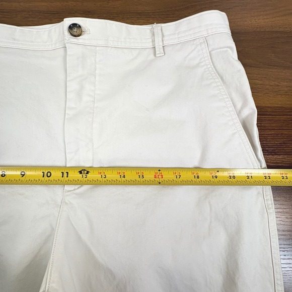 Banana Republic High Rise Authentic Chino Off White Cream Womens Pants Size 16 - Picture 7 of 14